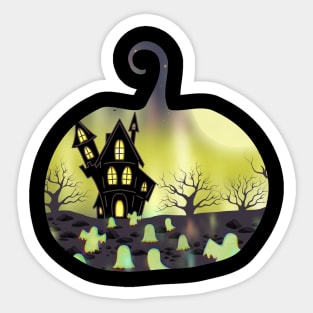 Ghost House Sticker